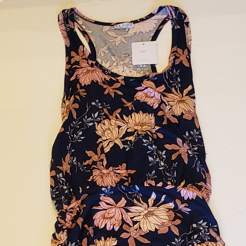 Mini Ruched Racer Back Dress - Picture 2 of 7